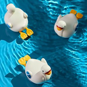 Kids Bath Toy Swimming Toys Clockwork Flamingo Floating Water Toy Bathtub Toys for Kid Boys Girls, Bathing Toy Bathtub Toy Cute Pool Toys for Christmas Gifts Random Color